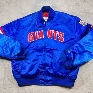 Vintage 80’s 90’s Pro Line New York Giants Starter Satin Jacket Size XL